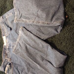 Dope destressed designer denim! Vintage / work wear inspo. Natural issue!